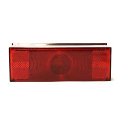 Lumière de position inc. gauche 8" x 3" rouge pour véhicule récréatif