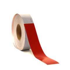 2" x 150" red ans grey reflective tape (by foot)