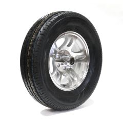 225/75R15 6 ply LRC 2150 lbs radial Sterling tire and 15" 6 holes S5-model aluminum rim