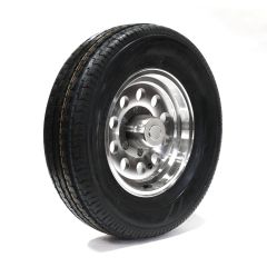 225/75R15 6 ply LRC 2150 lbs radial Sterling tire and 15" 6 holes aluminum modular rim