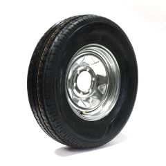 225/75R15 6 ply LRC 2150 lbs radial Sterling tire and 15" 6 holes galvanized rim