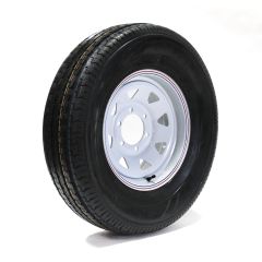 225/75R15 6 ply LRC 2150 lbs radial Sterling tire and 15" 6 holes rally rim