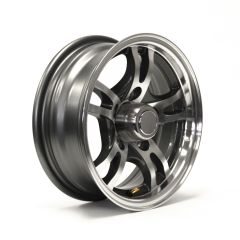 13" x 5" 5 holes 1600 lbs aluminum Jaguar rim and cap