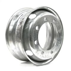 17 1/2" x 6 3/4" 8 holes 5675 lbs galvanized double rim (15K axle)