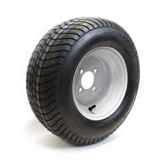 Pneu 20.5" x 8" x 10" 12 plis LRF 1670 lbs Hakuba et jante 10" 4 trous blanche