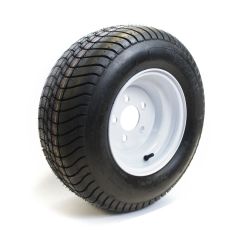 Pneu 20.5" x 8" x 10" 12 plis LRF 1670 lbs Hakuba et jante 10" 5 trous blanche