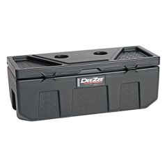 Coffre utilitaire 35" x 14" x 13" plastique noir DEEZEE