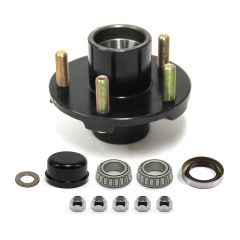 Moyeu à 5 goujons 1/2" B.C. 4,5" 2K cône 1" roue 8"-12" bouchon 1445 complet FRAMECO
