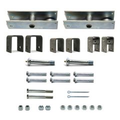 Quincaillerie double industrielle 6K avec stabilisateur zinc 11" et écrous stover