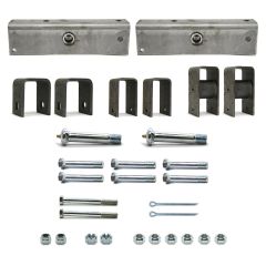 Quincaillerie double industrielle 6K avec stabilisateur 13" zinc et écrous stover