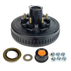 12" x 2" 6 studs drum 1/2" studs 5.5" B.C. 6K greased and assembled kit FRAMECO