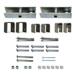 Quincaillerie double industrielle 6K avec stabilisateur 13" zinc
