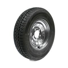 ST145R12 10 ply LRE 1520 lbs radial Sterling tire and 12" 5 holes galvanized rim