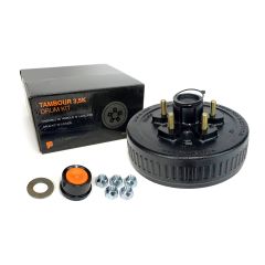 10" x 2 1/4" 5 studs drum 1/2" studs 4.5" B.C. 3.5K greased and assembled kit (in box) FRAMECO