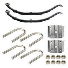 24 1/2" x 1 3/4" 2.1K 4L slipper spring kit for 2" tube with hardware