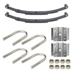 20 1/4" x 1 3/4" 1.4K 3L double eye spring kit for 2" tube with hardware