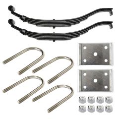 25 1/2" x 2" 7K 5L slipper spring kit for 3 1/2" tube with hardware