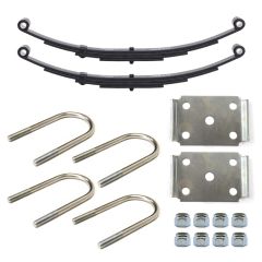 25 1/4" x 1 3/4" 3.6K 4L double eye spring kit for 3" tube with hardware