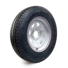 205/75R15 6 ply LRC 1820 lbs radial Castle Rock tire and 15" 5 holes rally rim