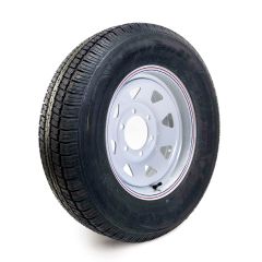 205/75R15 6 ply LRC 1820 lbs radial Castle Rock tire and 15" 6 holes rally rim