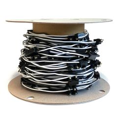 2 wire plugs every 10" (100')