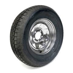 205/75R14 8 ply LRD 2040 lbs radial Castle Rock tire and 14" 5 holes galvanized rim
