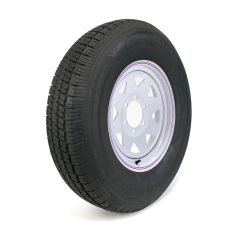 Pneu radial 235/80R16 10 plis LRE 3520 lbs Castle Rock et jante 16" 6 trous rally