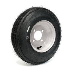 4.80-8 6 ply LRC 760 lbs Roadguider tire and 8" 4 holes white rim