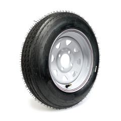 Pneu 4.80-12 6 plis LRC 990 lbs Roadguider et jante 12" 4 trous rally