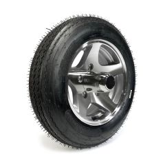 Pneu 4.80-12 6 plis LRC 990 lbs Roadguider et jante 12" 5 trous Five Star aluminium