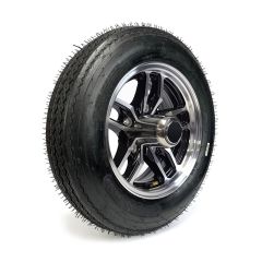 Pneu 4.80-12 6 plis LRC 990 lbs Roadguider et jante 12" 5 trous aluminium noir Osprey