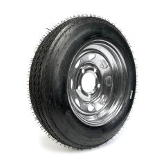 Pneu 4.80-12 6 plis LRC 990 lbs Roadguider et jante 12" 5 trous galvanisée