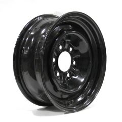 16" x 6" 6 holes 3300 lbs black rim