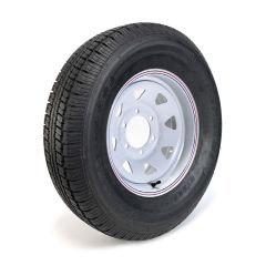 225/75R15 8 ply LRD 2540 lbs radial Castle Rock tire and 15" 6 holes rally rim