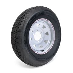 225/75R15 10 ply LRE 2830 lbs radial Castle Rock tire and 15" 6 holes rally rim