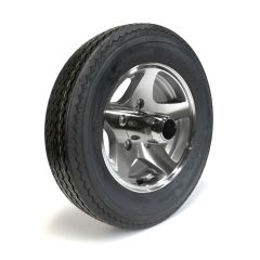 530-12 6 ply LRC 1050 lbs Hakuba tire and 12" 5 holes aluminum Five Star rim