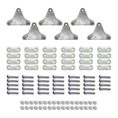 Quincaillerie quadruple industrielle 2K-3,5K sans main d'attache