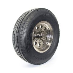 Pneu radial 235/85R16 14 plis LRG 4400 lbs Westlake et jante 16" 8 trous modulaire aluminium