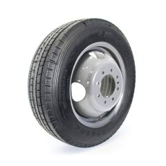 Pneu radial 235/80R16 14 plis LRG 4080 lbs Westlake et jante 16" 8 trous double grise