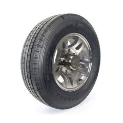 Pneu radial 235/80R16 14 plis LRG 4080 lbs Westlake et jante 16" 8 trous aluminium modèle-S5
