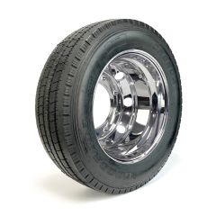 245/70R175 18 ply LRJ 6005 lbs radial Goodride tire and 17 1/2" 8 holes aluminum double rim