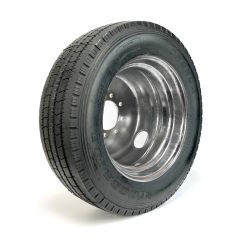 245/70R175 18 ply LRJ 6005 lbs radial Goodride tire and 17 1/2" 8 holes 6.5" B.C. galvanized double rim