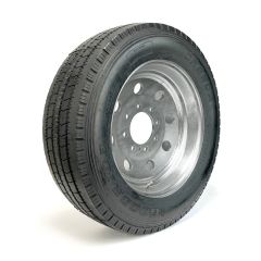 245/70R175 18 ply LRJ 6005 lbs radial Goodride tire and 17 1/2" 8 holes galvanized rim
