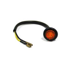 3/4" amber LED clearance light to clip (coated wire)