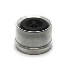 2" zinc plated dust cap and black rubber E-Z Lube FRAMECO