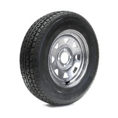 Pneu radial 175/80R13 6 plis LRC 1360 lbs Sterling et jante 13" 4 trous galvanisée