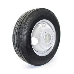 235/85R16 14 ply LRG 4400 lbs radial Westlake tire and 16" 8 holes white double rim