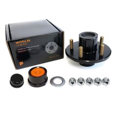 5 studs hub 1/2" studs 4.5" B.C. 2K 1" bearing greased and assembled kit with 1445 cap FRAMECO