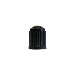 Black plastic valve cap