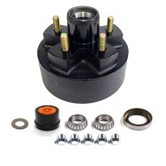 Tambour de 7" x 1 1/4" à 5 goujons 1/2" B.C. 4,5" 2K électrique cône 1 1/16" à graisse complet FRAMECO